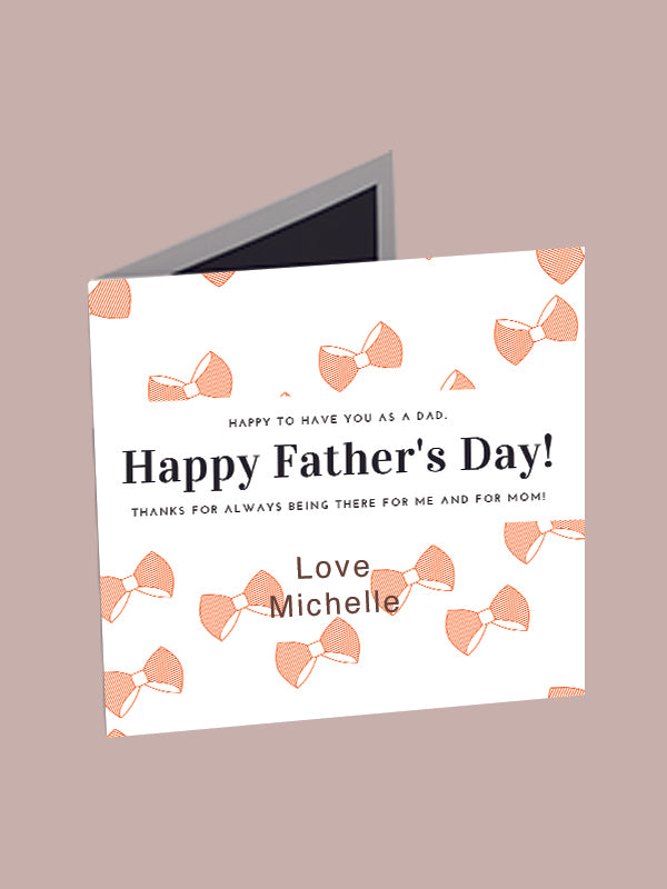 Father's Day Personalised Card + Gift Wrap