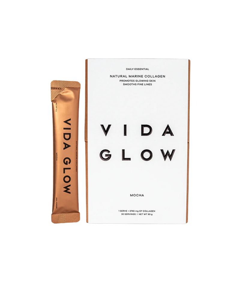 Vida Glow Natural Marine Collagen Mocha Sachets