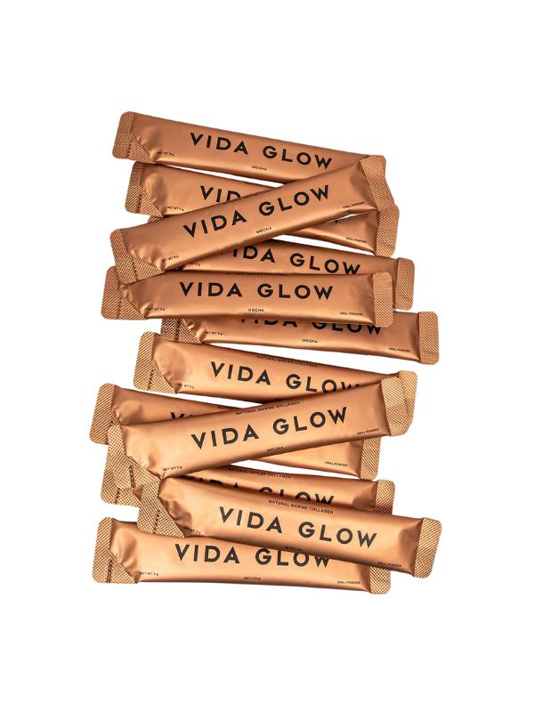 Vida Glow Natural Marine Collagen Mocha Sachets