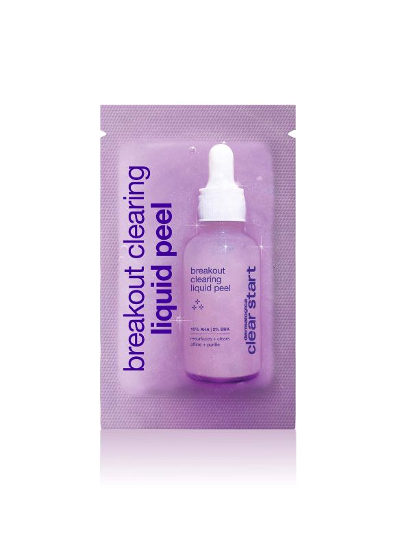 Sample of Clear Start Breakout Clearing Liquid Peel